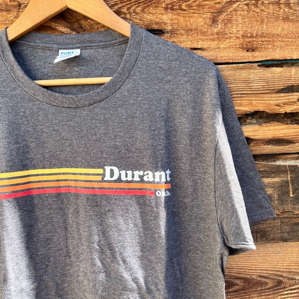 PORT & CO | Durant Oklahoma Gray T-Shirt L